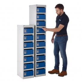 Steel Post Box Lockers - 140 Series - 7 or 10 slots