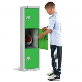 Steel Primary School Lockers with Cam/Key Lock 450mm Depth
