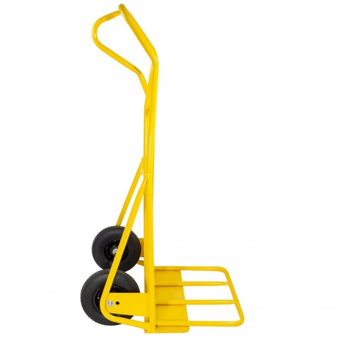 Steel Wide P Handle Sack Truck Fixed & Foldng Footplate 400kg