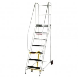 Steptek Steel Mobile Safety Steps 4 to 9 Tread Punched Steel Tread