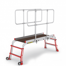 Telescopic Work Platform with Guard Rail
