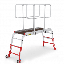Telescopic Work Platform with Guard Rail