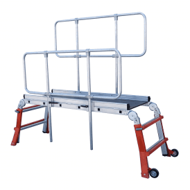 Telescopic Work Platform with Guard Rail