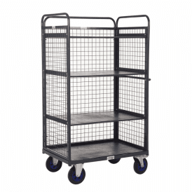 Three Sided Heavy Duty Distribution/Picking Trolley 3 Shelves 1500mm Height 600kg