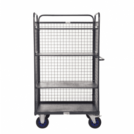 Three Sided Heavy Duty Distribution/Picking Trolley 3 Shelves 1500mm Height 600kg