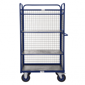 Three Sided Heavy Duty Distribution/Picking Trolley 3 Shelves 1500mm Height 600kg