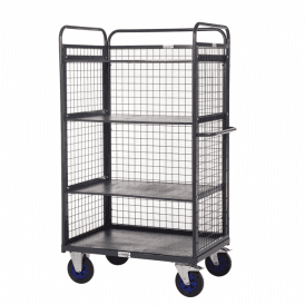 Three Sided Heavy Duty Distribution/Picking Trolley 3 Shelves 1500mm Height 600kg