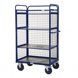 Three Sided Heavy Duty Distribution/Picking Trolley 3 Shelves 1500mm Height 600kg