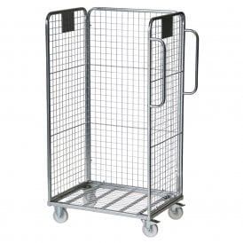 Roll container with black container boxes