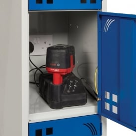 Tool Charging Lockers - Solid Door with Cam/Key Lock