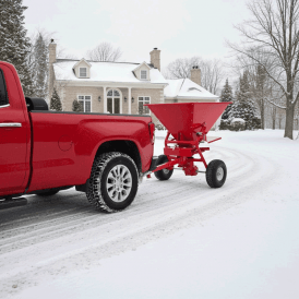 Towable Broadcast Steel Salt Spreader 160kg