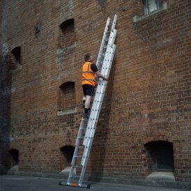 Trade Aluminium Triple Extension Ladders EN 131 Professional
