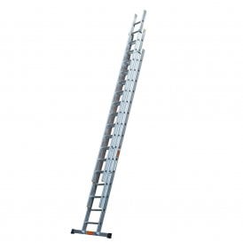 Trade Aluminium Triple Extension Ladders EN 131 Professional