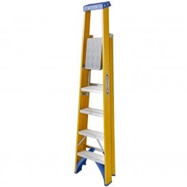 Trade Fibreglass Platform Stepladders 4-12 Tread EN131 Professional