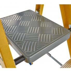 Trade Fibreglass Platform Stepladders 4-12 Tread EN131 Professional