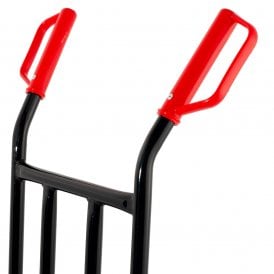 red handles from sack truck