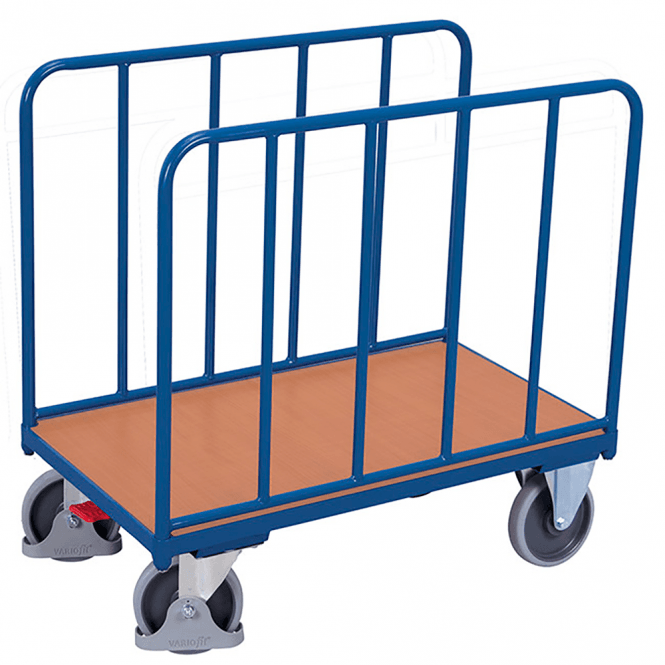 Two Sided Steel Platform Trolley with Brake 500kg