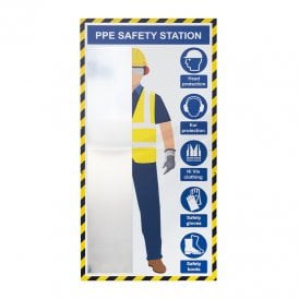 Wall Mounted PPE Safety Station
