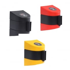 WallPro Wall Mounted Retractable Belt Barriers - Extra long webbing