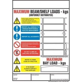 Weight Load Notices - Shelving