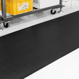 Wide Ribbed Rubber Matting Cut Lengths