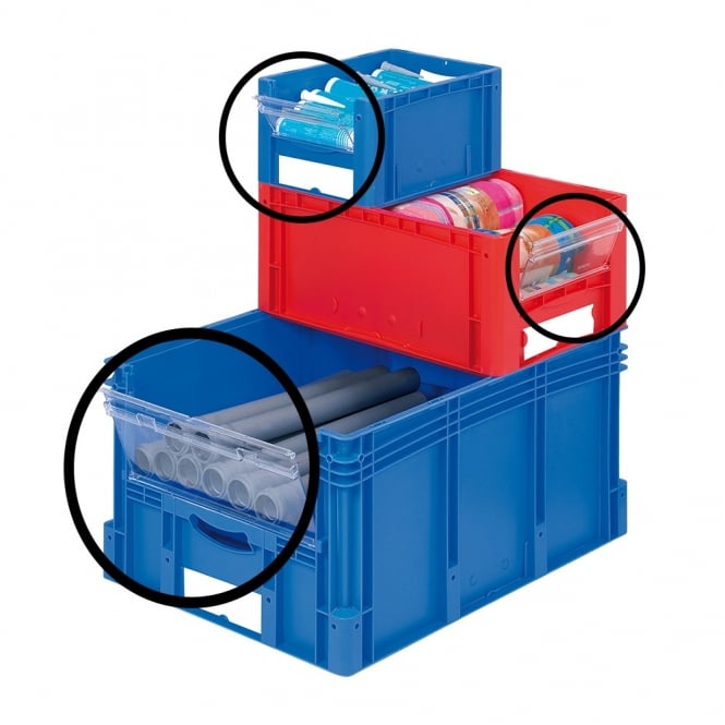 Window Inserts for Open Front Picking Containers