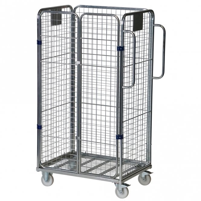 Wire Mesh Four- Sided Merchandise Picking Trolley 500kg