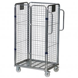 Wire Mesh Four- Sided Merchandise Picking Trolley 500kg