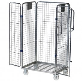 Wire Mesh Four- Sided Merchandise Picking Trolley 500kg