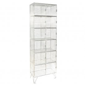 Wire Mesh Personal Lockers - Nest of 2