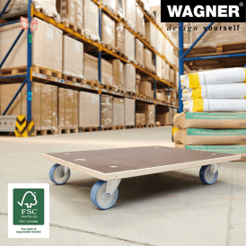 Wooden Dolly with Anti-Slip Platform 500kg