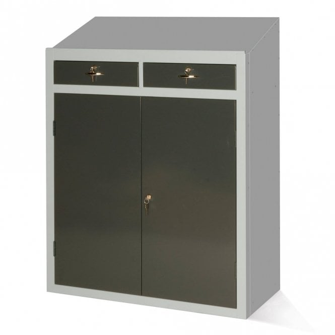 Workstation Cupboard with sloping worktop