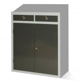 Workstation Cupboard with sloping worktop