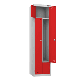 Z Twin Steel Locker with Cam/Key Lock 450mm Depth