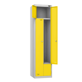 Z Twin Steel Locker with Cam/Key Lock 450mm Depth